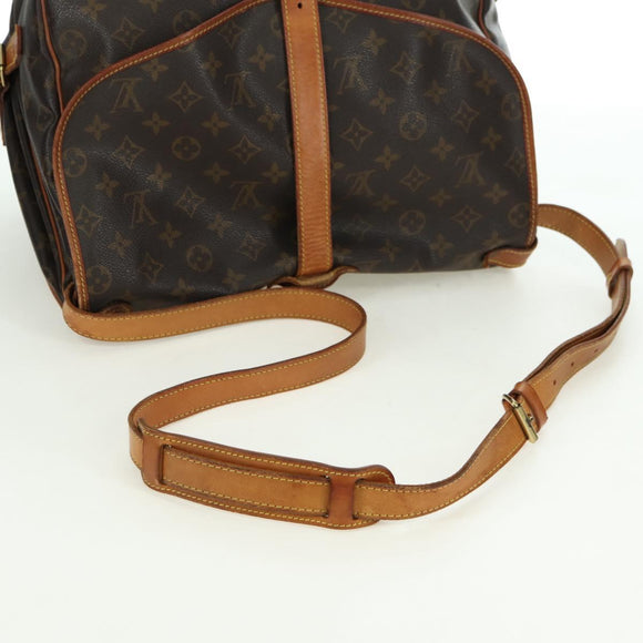 LOUIS VUITTON Monogram Saumur 35 Umhängetasche M42254 LV Auth am11646A