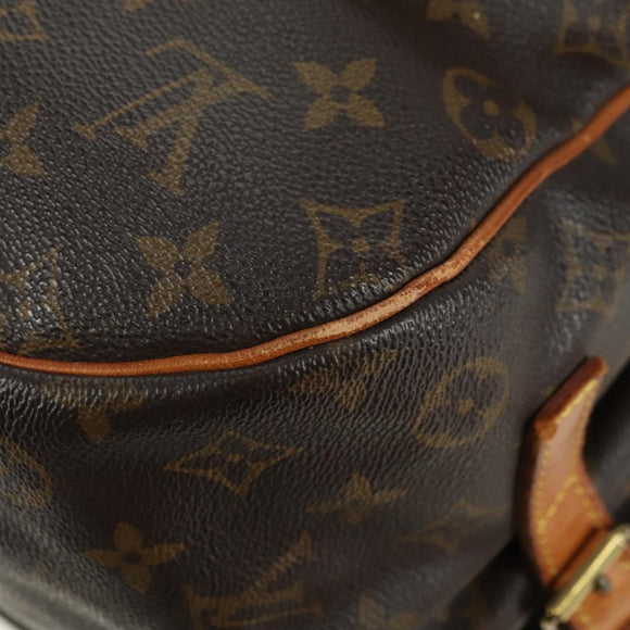 LOUIS VUITTON Monogram Saumur 35 Umhängetasche M42254 LV Auth am11646A