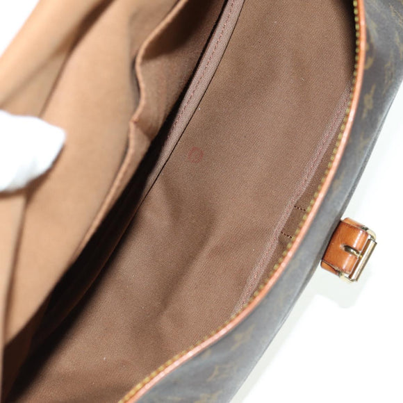 LOUIS VUITTON Monogram Saumur 35 Umhängetasche M42254 LV Auth am11646A