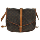 LOUIS VUITTON Monogram Saumur 35 Umhängetasche M42254 LV Auth am11646A-13