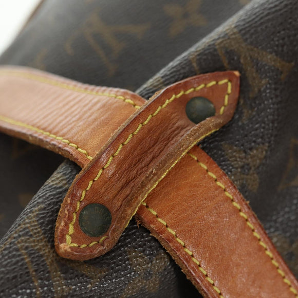 LOUIS VUITTON Monogram Saumur 35 Umhängetasche M42254 LV Auth am11646A