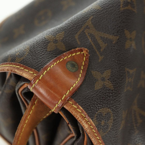 LOUIS VUITTON Monogram Saumur 35 Umhängetasche M42254 LV Auth am11646A