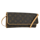 LOUIS VUITTON Monogram Pochette Twin GM Shoulder Bag M51852 LV Auth am11648V-1