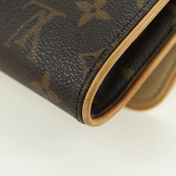 LOUIS VUITTON Monogram Pochette Twin GM Shoulder Bag M51852 LV Auth am11648V