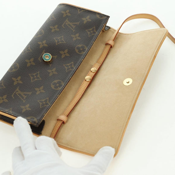 LOUIS VUITTON Monogram Pochette Twin GM Shoulder Bag M51852 LV Auth am11648V