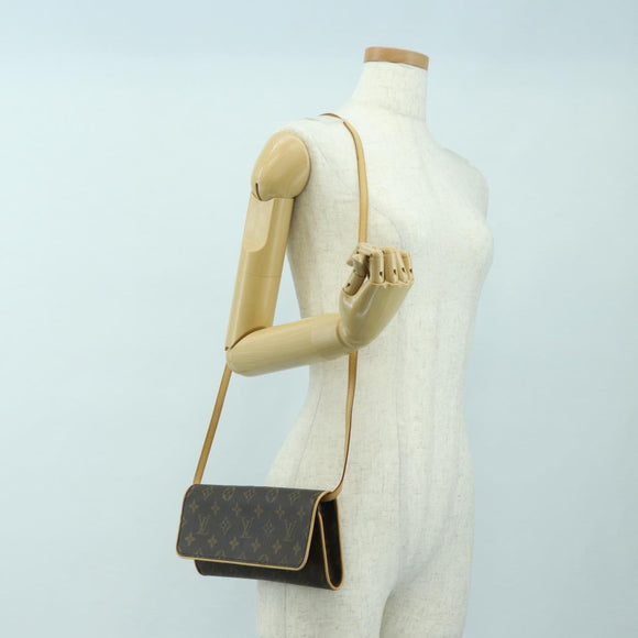 LOUIS VUITTON Monogram Pochette Twin GM Shoulder Bag M51852 LV Auth am11648V