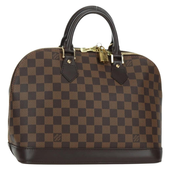 LOUIS VUITTON Damier Ebene Alma Hand Bag N51131 LV Auth am11651SAV