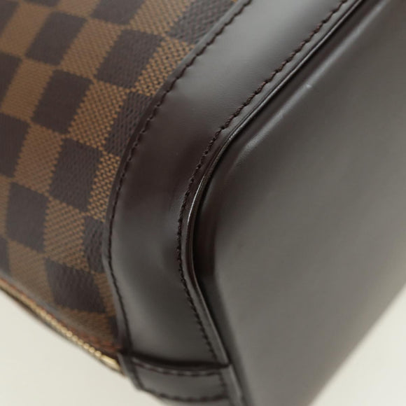 LOUIS VUITTON Damier Ebene Alma Hand Bag N51131 LV Auth am11651SAV