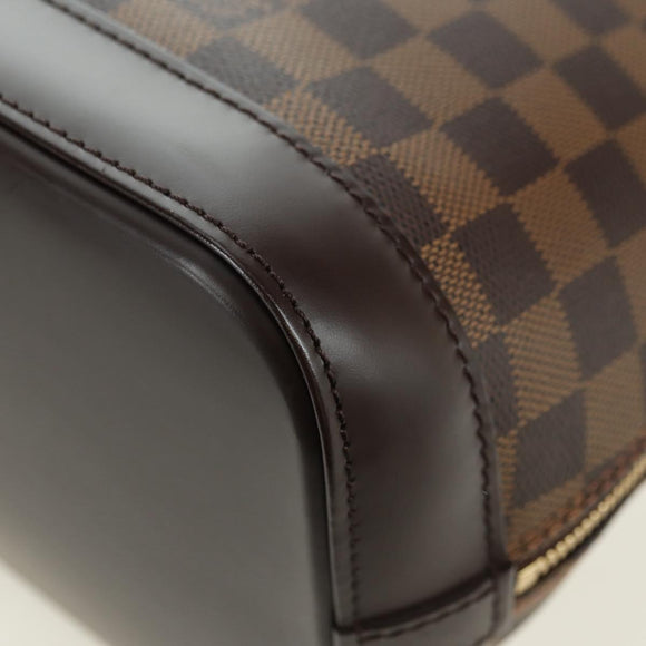 LOUIS VUITTON Damier Ebene Alma Hand Bag N51131 LV Auth am11651SAV