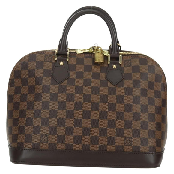 LOUIS VUITTON Damier Ebene Alma Hand Bag N51131 LV Auth am11651SAV