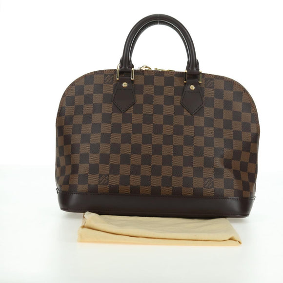 LOUIS VUITTON Damier Ebene Alma Hand Bag N51131 LV Auth am11651SAV