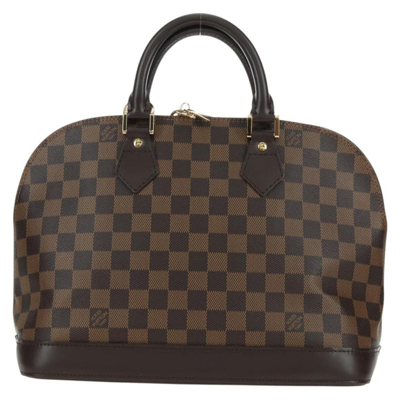LOUIS VUITTON Damier Ebene Alma Hand Bag N51131 LV Auth am11651SAV