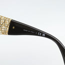 CHANEL Zonnebril kunststof Zwart CC Auth am11652SM-15