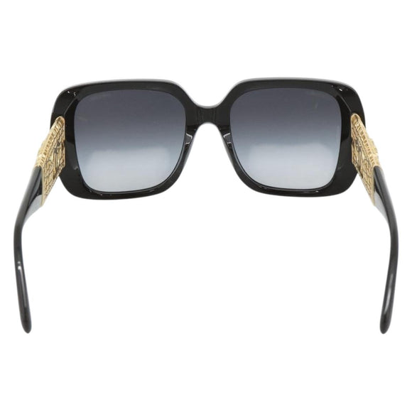 CHANEL Zonnebril kunststof Zwart CC Auth am11652SM