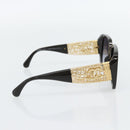 CHANEL Zonnebril kunststof Zwart CC Auth am11652SM-3