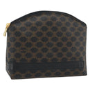 CELINE Macadam Canvas Pouch PVC-Leder Schwarz Gold Original am11653A-1