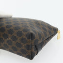 CELINE Macadam Canvas Pouch PVC-Leder Schwarz Gold Original am11653A-15