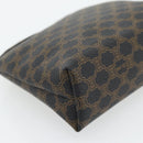 CELINE Macadam Canvas Pouch PVC-Leder Schwarz Gold Original am11653A-16