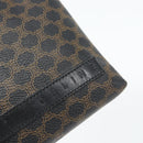 CELINE Macadam Canvas Pouch PVC-Leder Schwarz Gold Original am11653A-8