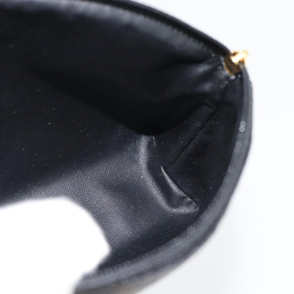 CELINE Macadam Canvas Pouch PVC-Leder Schwarz Gold Original am11653A