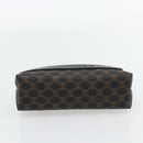CELINE Macadam Canvas Pouch PVC-Leder Schwarz Gold Original am11653A-6