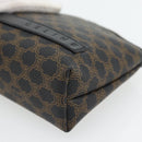 CELINE Macadam Canvas Pouch PVC-Leder Schwarz Gold Original am11653A-7