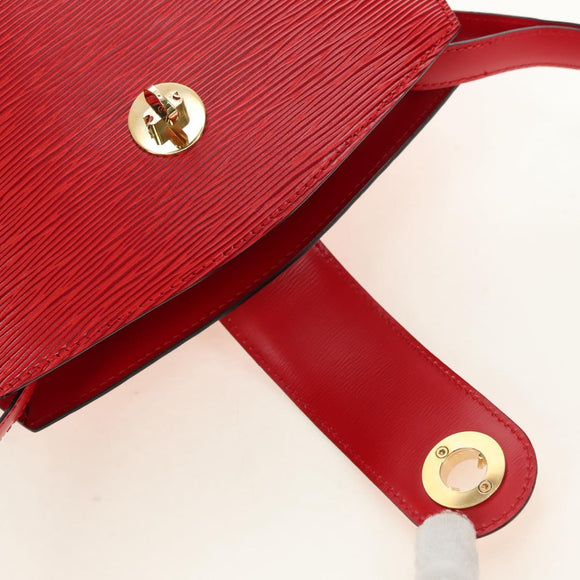 LOUIS VUITTON Epi Cluny Shoulder Bag Red M52257 LV Auth am11655V