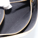 PRADA Canapa Pouch Canvas White Gold 1NH018 Auth am11659A-20