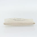PRADA Canapa Pouch Canvas White Gold 1NH018 Auth am11659A-5