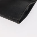 CHANEL Glasses Case Caviar Skin Black Gold CC Auth am11661-14