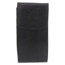 CHANEL Glasses Case Caviar Skin Black Gold CC Auth am11661-13