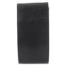 CHANEL Glasses Case Caviar Skin Black Gold CC Auth am11661-2