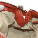 Chloe Paddington Hand Bag Leather Orange Gold Silver Auth am11662V-23