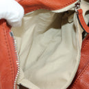 Chloe Paddington Hand Bag Leather Orange Gold Silver Auth am11662V-25