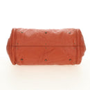 Chloe Paddington Hand Bag Leather Orange Gold Silver Auth am11662V-5