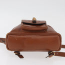 GUCCI Bamboo Mini Backpack Leather Outlet Brown Gold 003 1705 0030 Auth am11663A-14