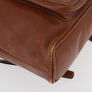 GUCCI Bamboo Mini Backpack Leather Outlet Brown Gold 003 1705 0030 Auth am11663A-15