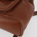 GUCCI Bamboo Mini Backpack Leather Outlet Brown Gold 003 1705 0030 Auth am11663A-16
