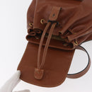 GUCCI Bamboo Mini Backpack Leather Outlet Brown Gold 003 1705 0030 Auth am11663A-21