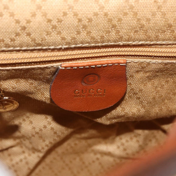 GUCCI Bamboo Mini Backpack Leather Outlet Brown Gold 003 1705 0030 Auth am11663A