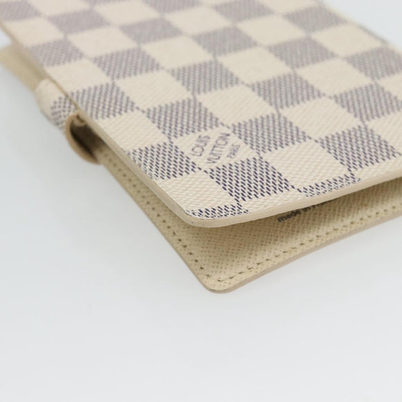 LOUIS VUITTON Damier Azur Agenda PM Dagplannerhoes R20706 LV Auth am11664A