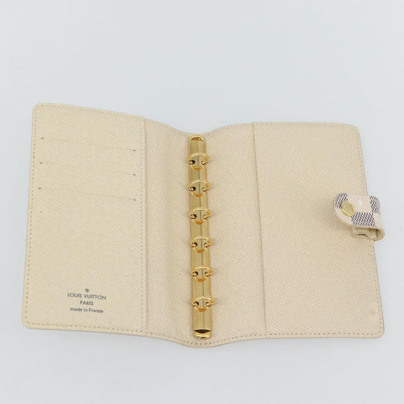 LOUIS VUITTON Damier Azur Agenda PM Dagplannerhoes R20706 LV Auth am11664A