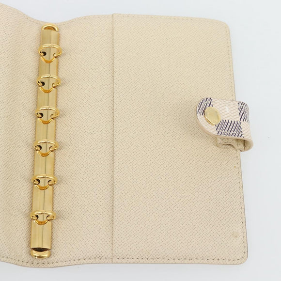 LOUIS VUITTON Damier Azur Agenda PM Dagplannerhoes R20706 LV Auth am11664A