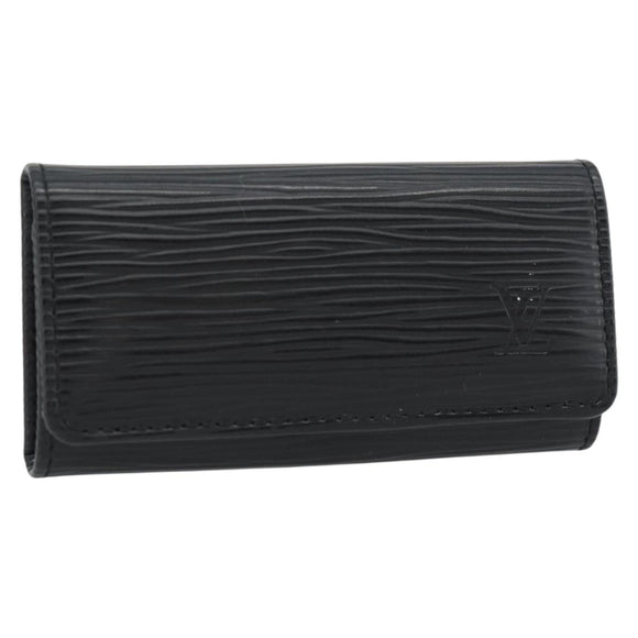LOUIS VUITTON Epi Multicles 4 Key Case Black M63822 LV Auth am11665V