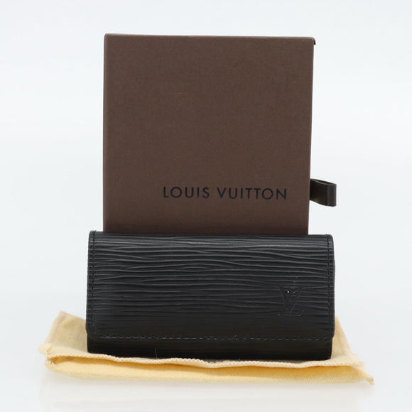 LOUIS VUITTON Epi Multicles 4 Key Case Black M63822 LV Auth am11665V