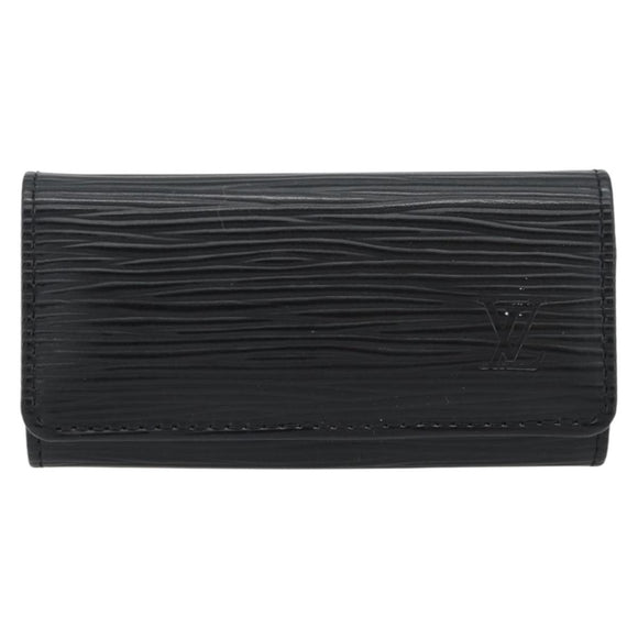 LOUIS VUITTON Epi Multicles 4 Key Case Black M63822 LV Auth am11665V