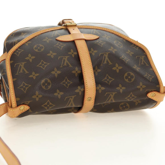 LOUIS VUITTON Monogram Saumur 30 Shoulder Bag M42256 LV Auth am11667V