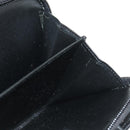 PRADA Bifold Wallet Safiano leather Black Silver Auth am11669V-17
