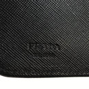 PRADA Bifold Wallet Safiano leather Black Silver Auth am11669V-22
