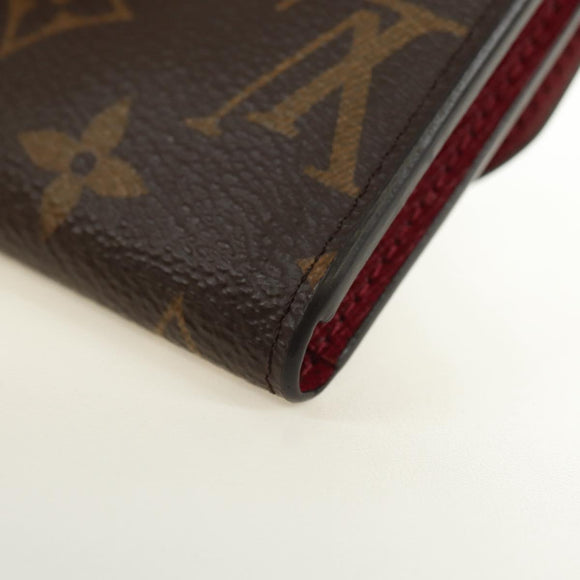 LOUIS VUITTON Monogram Porte Monnaie Rosary Portemonnee Fuchsia M41939 Auth am11670M